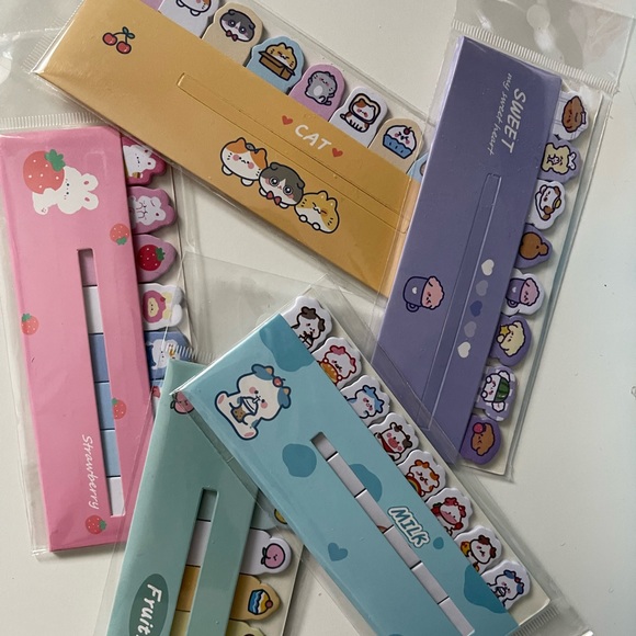 4 for $20 Kawaii Memo Flags ❤️🥰 - Picture 4 of 12